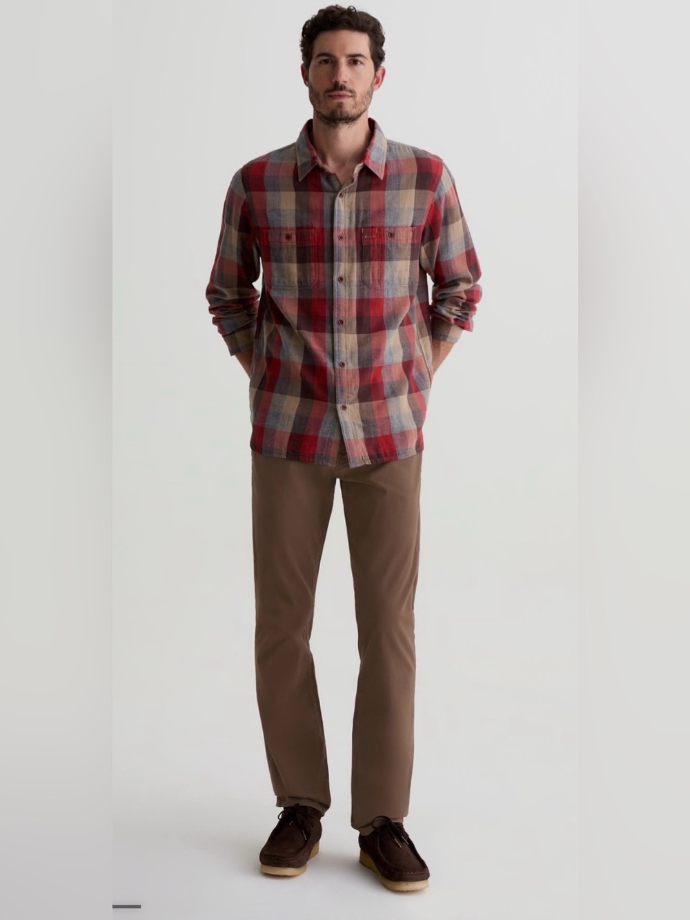 Tellis AG Brown EUC Modern Slim 32x34 Stretch EUC $198 New